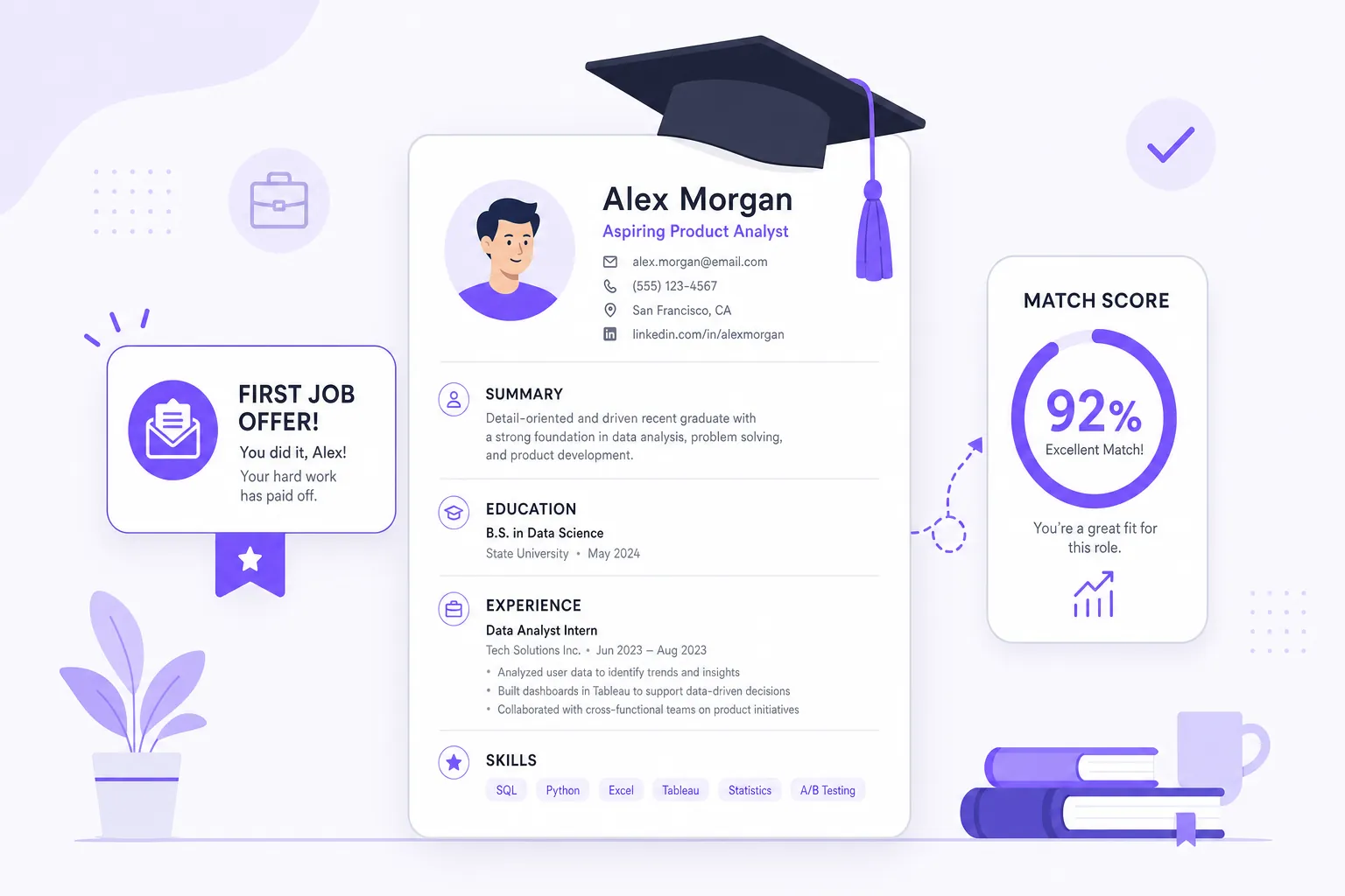 Recent graduate searching for an entry-level job on a laptop